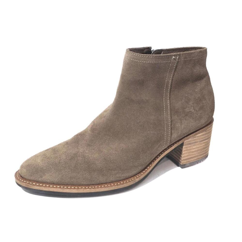 ecco hydromax boots bootie ankle boots suede women's shoes sz 39 8-8.5